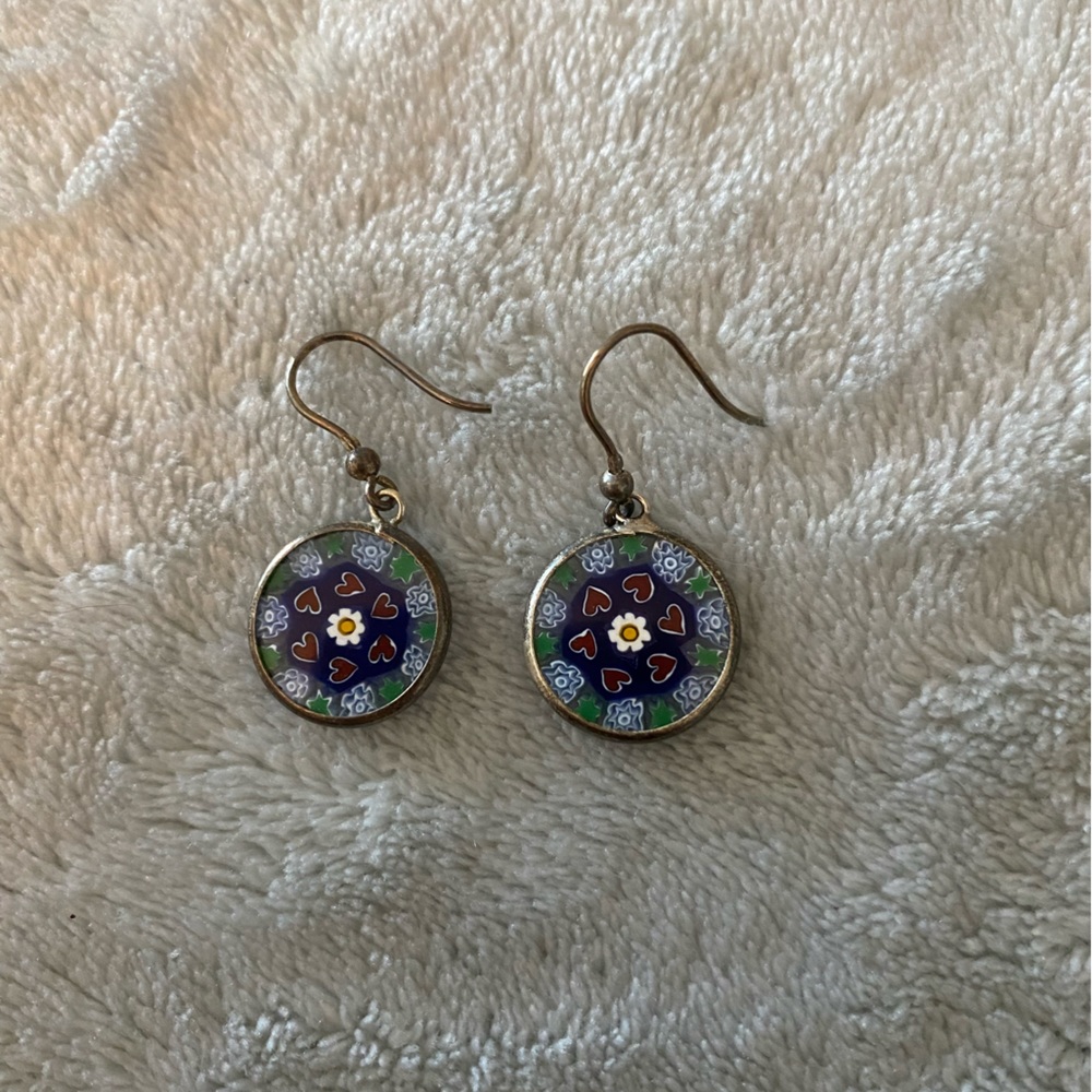 Genuine Italian Glass Earrings